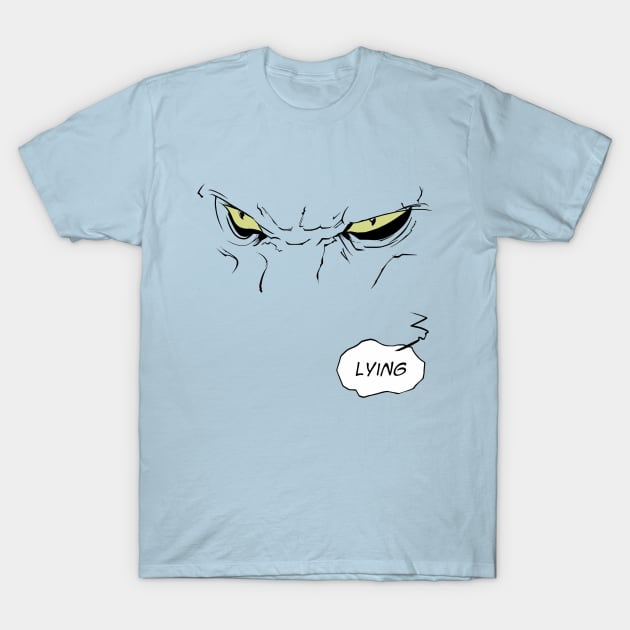 Lying Cat T-Shirt by Loadsy